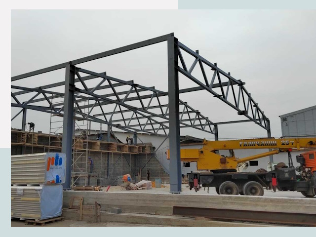 Строительство цехов в Кунгуре