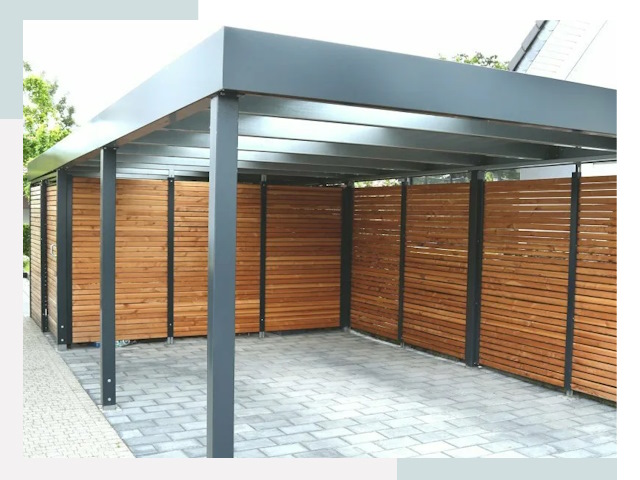 Навесы для парковки в Кунгуре