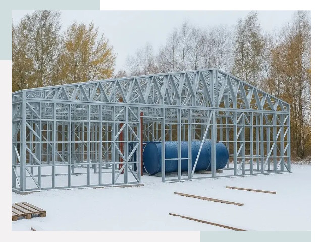 Металлические ангары в Кунгуре