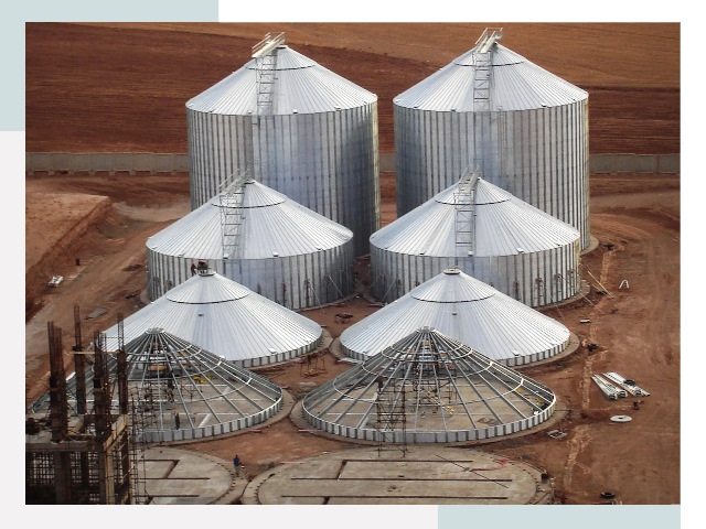 Строительство зерновых силосов в Кунгуре