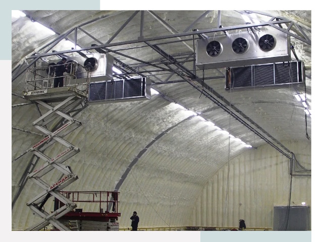 Оснащение ангаров в Кунгуре