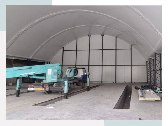 Внутреннее оснащение ангаров в Кунгуре